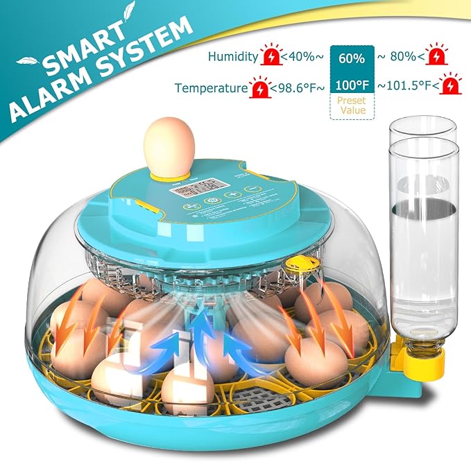 Incubators for Hatching Eggs, 18 Eggs Incubator - Image 2