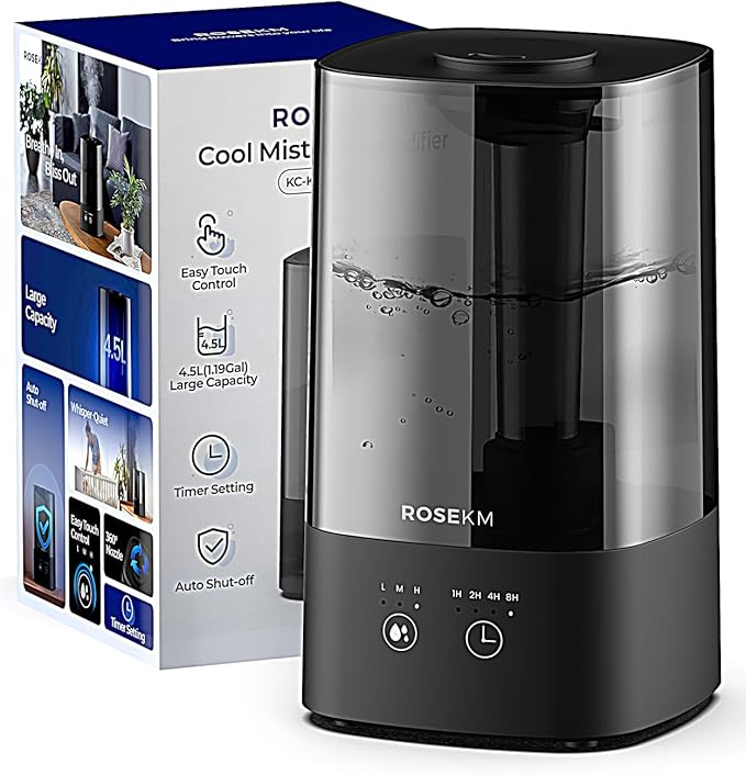 4.5L Humidifiers for Bedroom, Humidifiers for Home Large Room, Cool Mist - Image 7