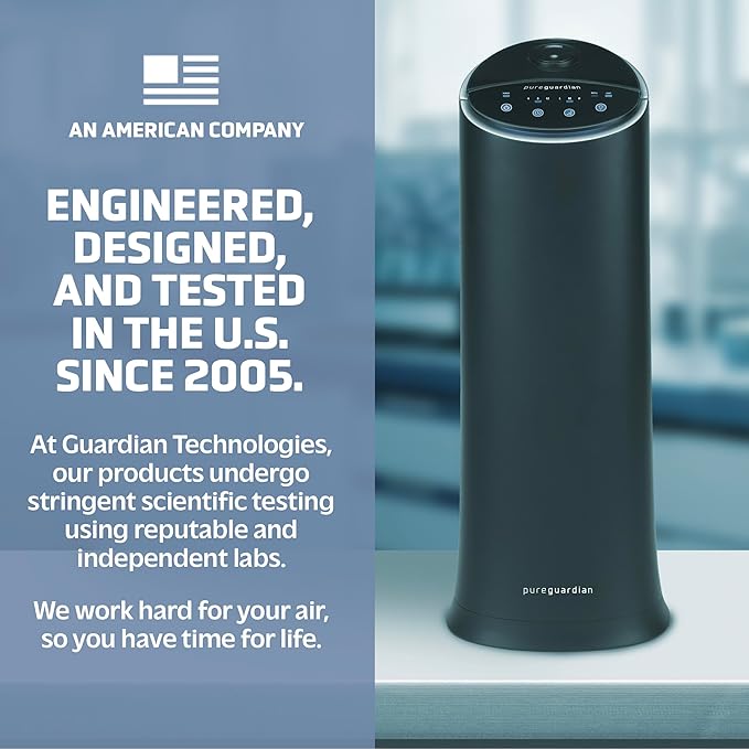 Pure Guardian Ultrasonic Cool Mist Humidifier, 100 Hour Run Time, 1.5 Gallon - Image 6