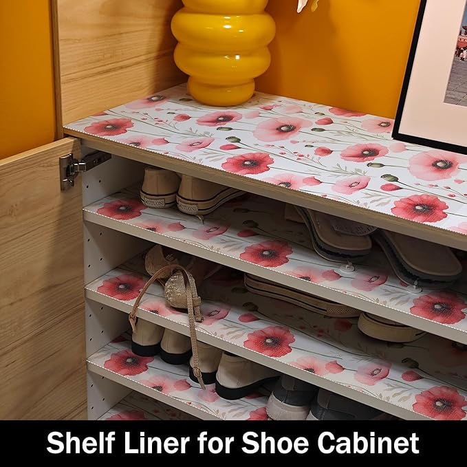 Floral Shelf Liners Strong Non-Slip and Non Adhesive Shelf and Drawer Liners - Image 9