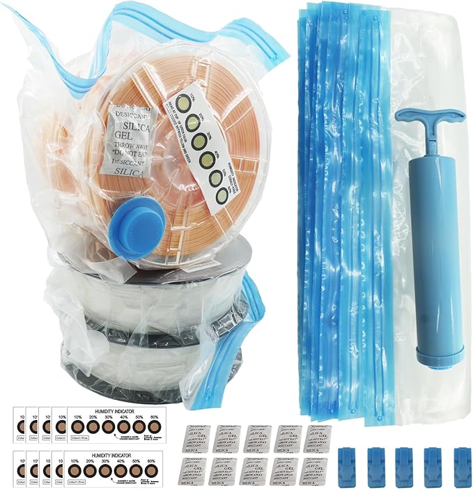 Filament Storage Bag kit 36 pcs, 1 Bag Store 2 Spool Total 20, Box 10 by ACROSSXD