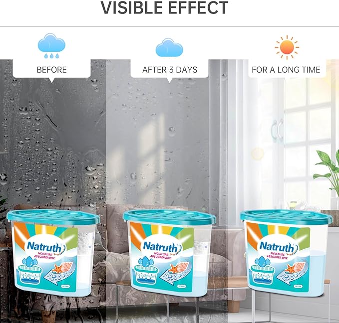 NATRUTH Moisture Absorbers 6 pack, 12.5Oz Portable Humidity Absorber Boxes - Image 6
