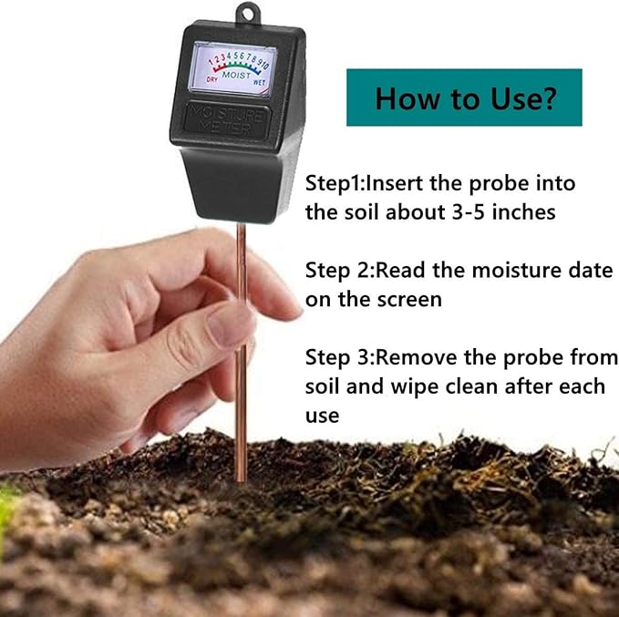 Soil Moisture Meter, Plant Hygrometer Moisture Sensor Plant Water Monitor - Image 2