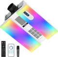 Bathroom Exhaust Fan with Heater, 230 CFM Quiet Ceiling Fan with 3 Dynamic RGB by VallisCo