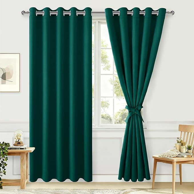 Hiasan Blackout Curtains for Bedroom, 60 x 84 Inches Long by Hiasan
