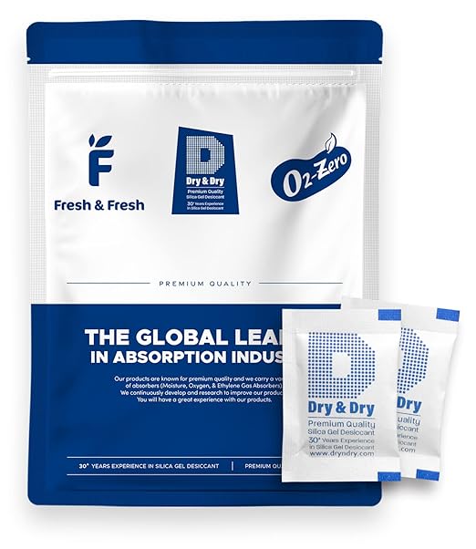 Dry & Dry 2 Gram Food Grade Silica Gel Packs Desiccant Packs, Silica Packets by DryDry