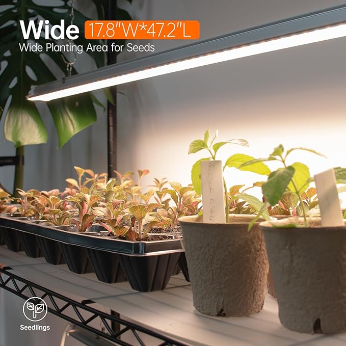 Bstrip Plant Stand with Grow Lights, 5 Tier Large 47.2x17.8x71IN Plant Shelf - Image 8