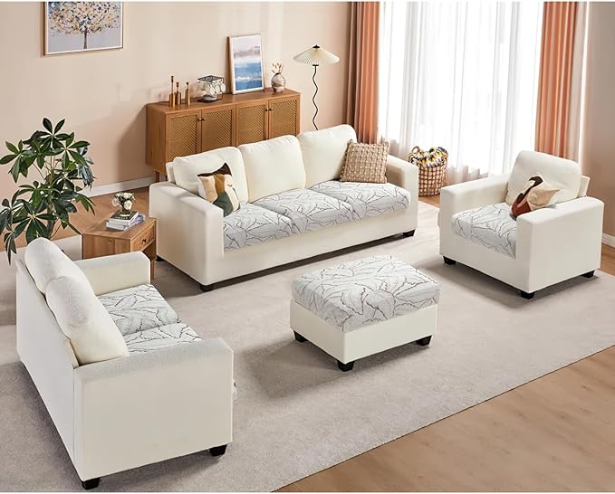 Fuloon Seat Cushion Covers, Stretch Couch Slipcovers Sofa Cushion Protective - Image 7