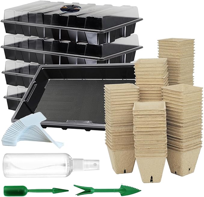 Seed Starter Kit with 100 Peat Pots by UTYLNE