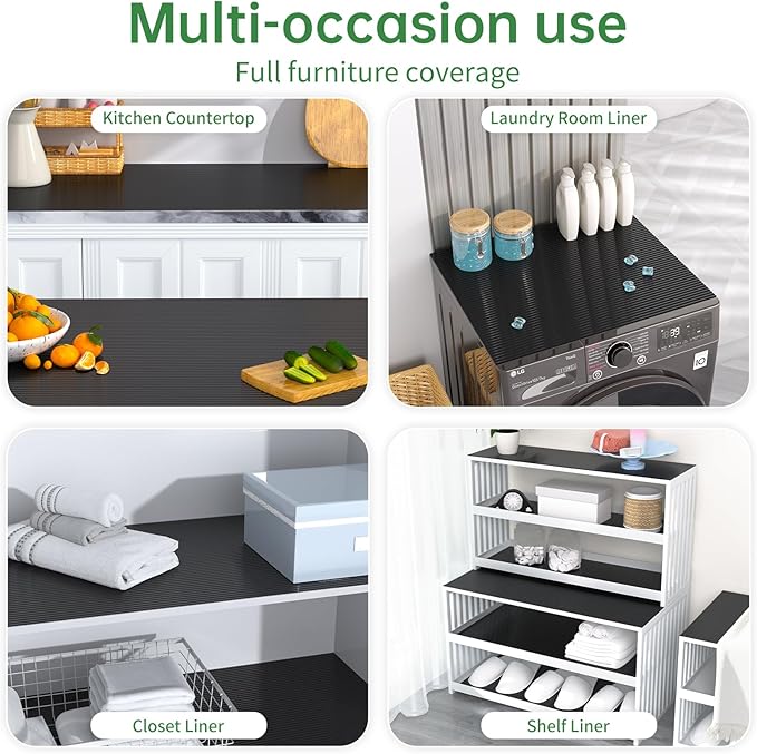 Shelf and Drawer Liner for Kitchen Cabinet, Non-Adhesive 12in x 360in - Image 7
