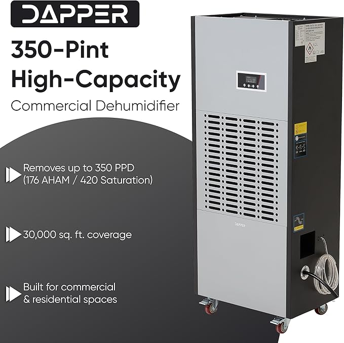 350 Pints Commercial Dehumidifier - Image 2