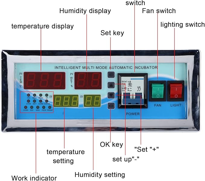 Egg Incubator Controller 110V Microcomputer Automatic Intelligent Temperature - Image 3