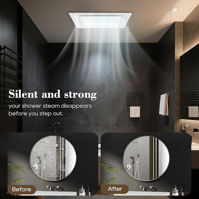 12" Ultra Quiet Bathroom Exhaust Fan - Image 4