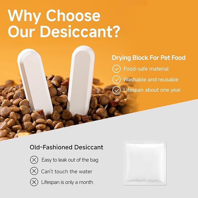 16 Pcs Diatom Drying Stick for Pet Food, Keep Food Fresh Desiccant to Dry - Image 4
