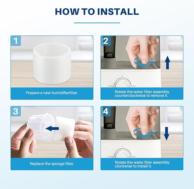 30 Pack Top Fill Humidifier Filter Replacement - Image 9