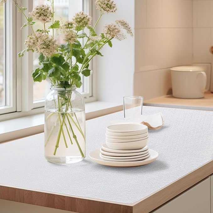 Drawer Shelf Liner for Kitchen Cabinets Non Adhesive, Slip Resistant Shelf - Image 7