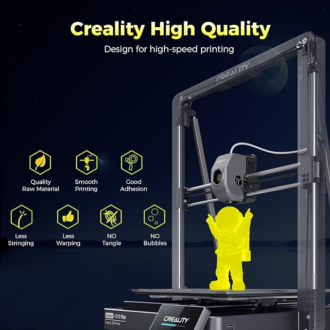 Creality 3D Luminous PLA Printer Filament, Halloween Decor, Glow in The Dark - Image 3