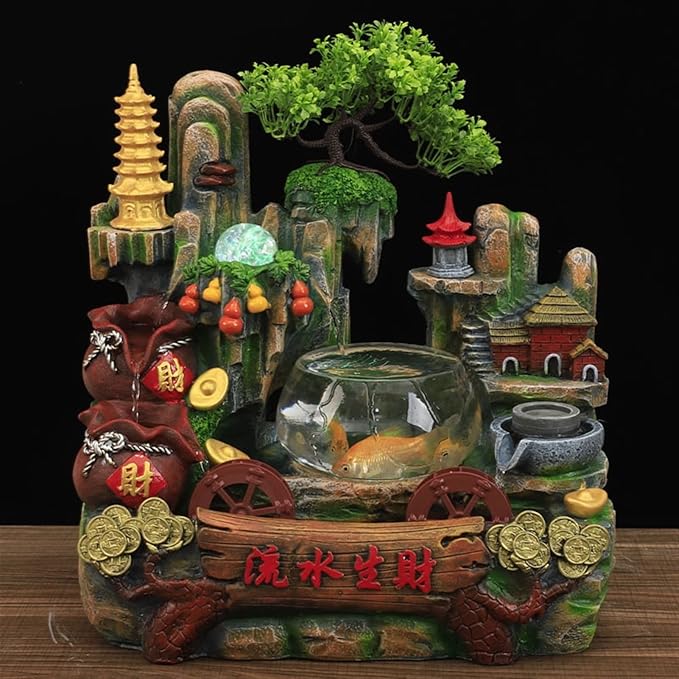 Tabletop Fountains Desktop Fountain Indoor Fountain Bonsai Water Feature Home - Image 6