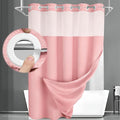 No Hook Shower Curtain and Liner Set by Unknown