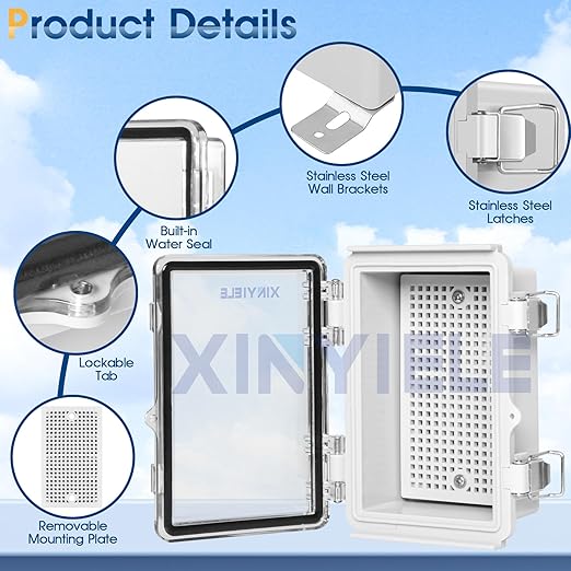 Waterproof Outdoor Project ABS Plastic Junction Box IP67 Weatherproof Dustproof - Image 3