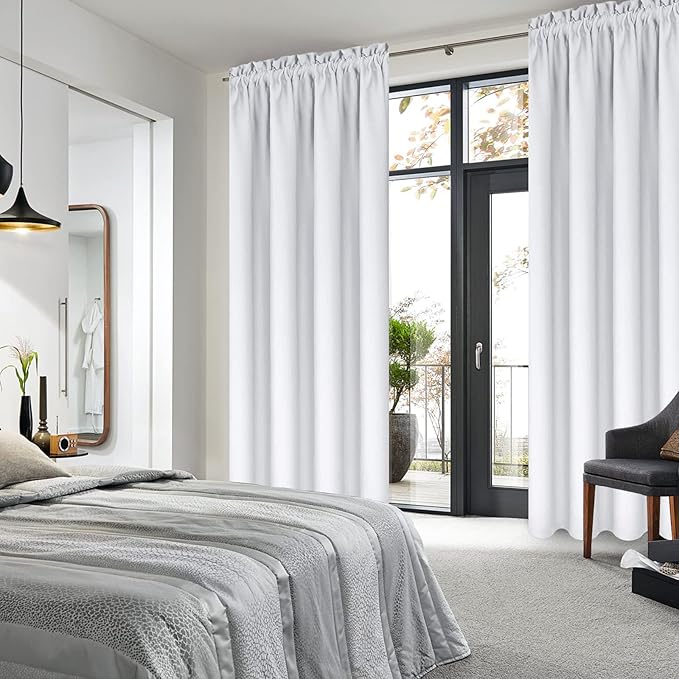 DWCN Blackout Curtains for Bedroom – Thermal Insulated Room Darkening Drapes - Image 2