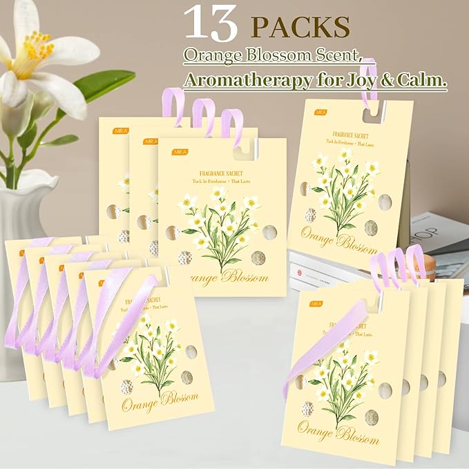 13 Packs Orange Blossom Scented Sachets - Image 6