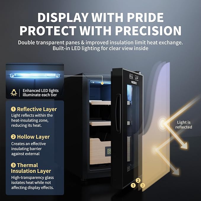 NEEDONE 200 Count Cabinet with Heating and Cooling Electric Quiet Temperature - Image 5