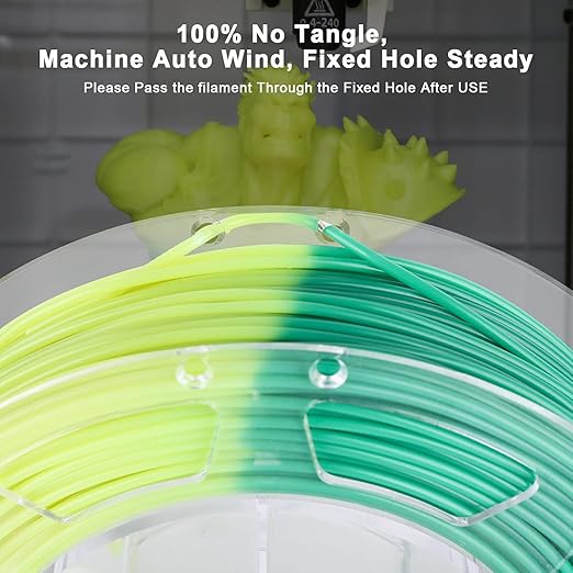 AMOLEN 3D Printer Filament Bundle, Temp Change PLA Filament 1.75mm Bundle - Image 4
