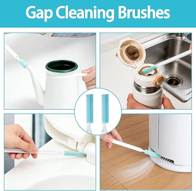 8Pcs Small Cleaning Brush for Household Use, Bottle Brush Cleaner, Scrub - Image 5