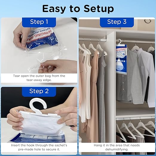 W&E Choice Moisture Absorbers Hanging Bag - Image 10