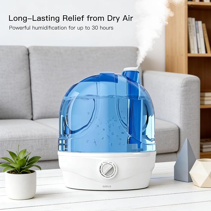 AZEUS Humidifiers, 2.8L Ultrasonic Cool Mist Humidifier - Image 6