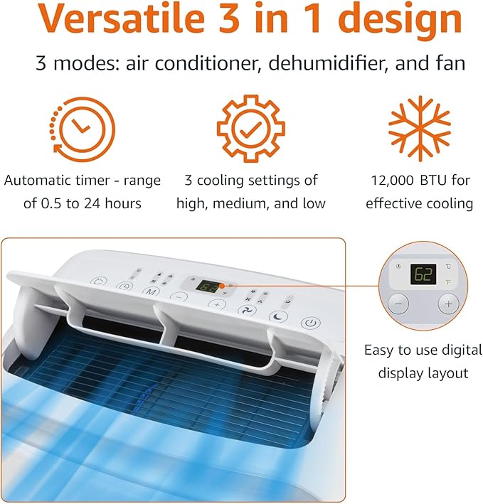 Amazon Basics 3-In-1 Portable Air Conditioner - Image 3