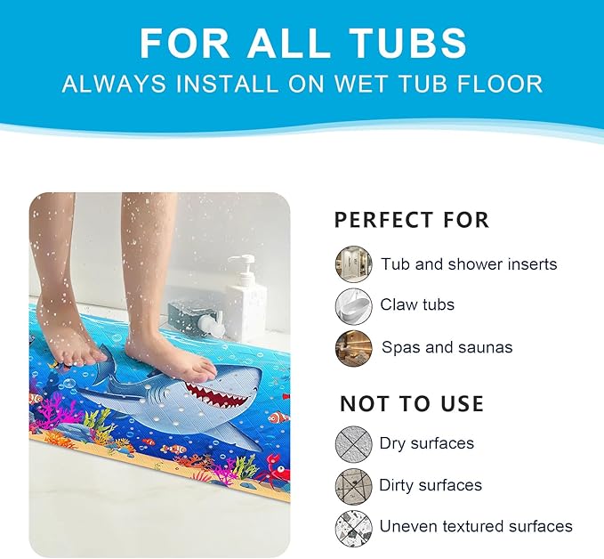 XIYUNTE Baby Bath Mat for Tub Non Slip Kids Bath Mat - Image 7