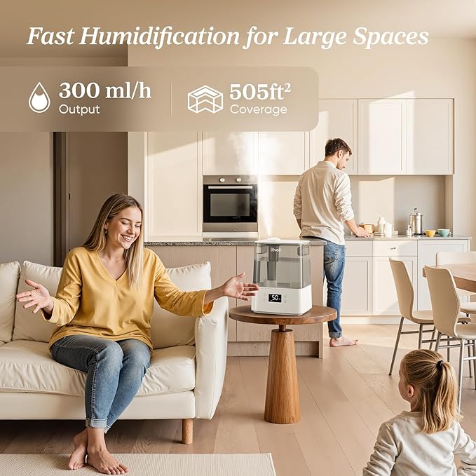 LEVOIT Humidifiers for Bedroom Large Room Home, Cool Mist Top Fill Essential - Image 3