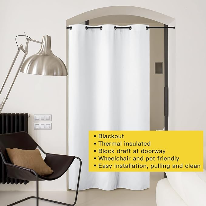 NICETOWN Curtains & Drapes for Door Tapestry, 144 inches Long Door Curtains for - Image 8
