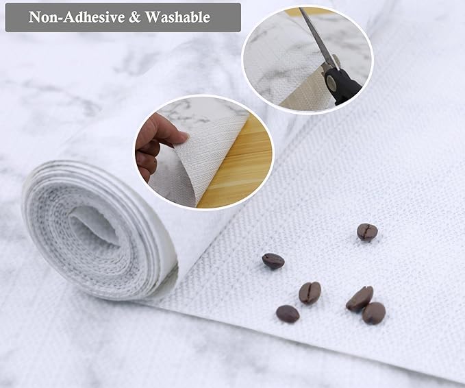 Shelf Liners Non-Adhesive 18 Inch Wide X 20 Ft Drawer Liner Non Slip Waterproof - Image 4