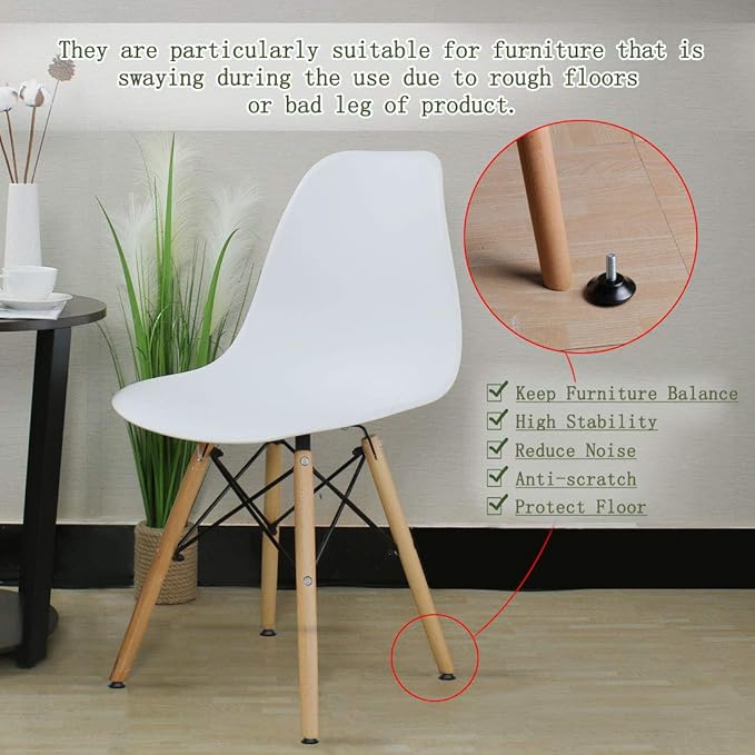 uxcell M8 x 25 x 40mm Screw on Furniture Glide Leveling Feet Floor Protector - Image 6