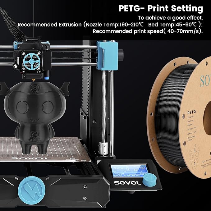 Sovol 3D Printer PETG Filament 2kg Spool Printing Materials, Wiring Tightness - Image 7