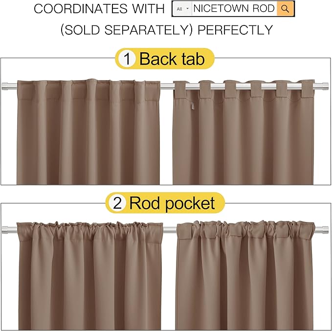 NICETOWN Blackout Curtains for Living Room - Image 3