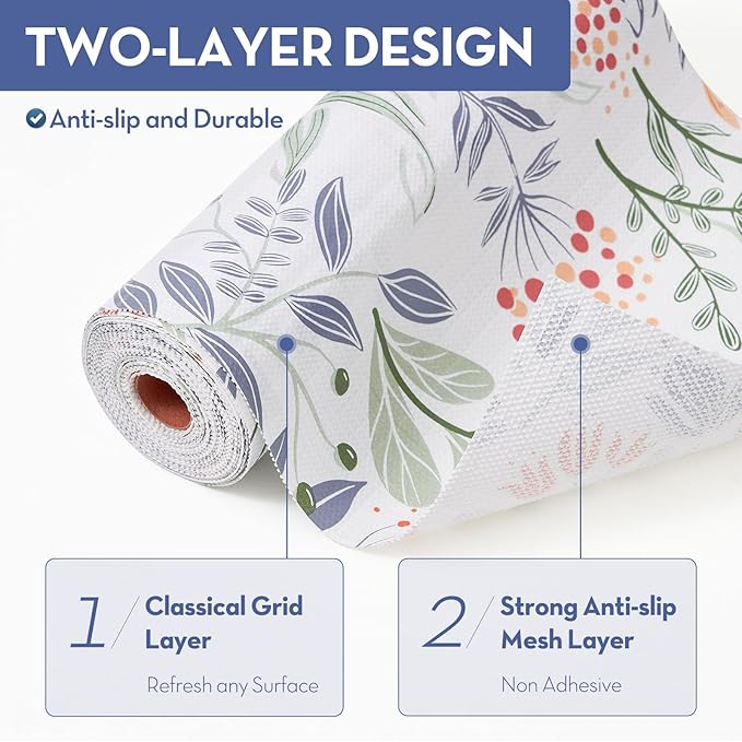 Drawer and Shelf Liner, Non-Slip Kitchen Cabinet Liners Non-Adhesive Thick - Image 5