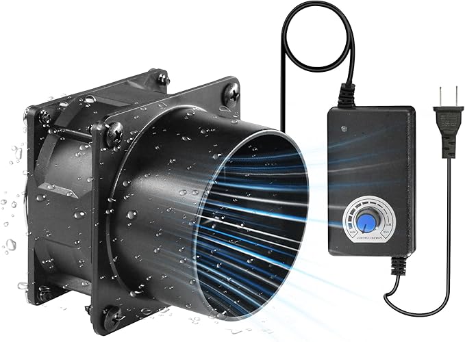3.15" 12V Axial Exhaust Vent Fan by AMCHIXIN