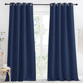 NICETOWN Navy Blue Blackout Curtain 118 inch Long, W55 x L118, 1 Panel by NICETOWN