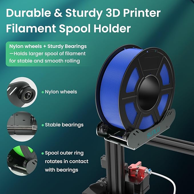 SUNLU 3D Printer Filament Holder, Precision Adjustable 3D Filament Mount Rack - Image 5