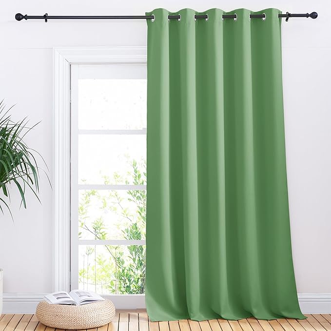 NICETOWN Sliding Door Curtains, Wide Thermal Blackout Patio Door Curtain Panel by NICETOWN