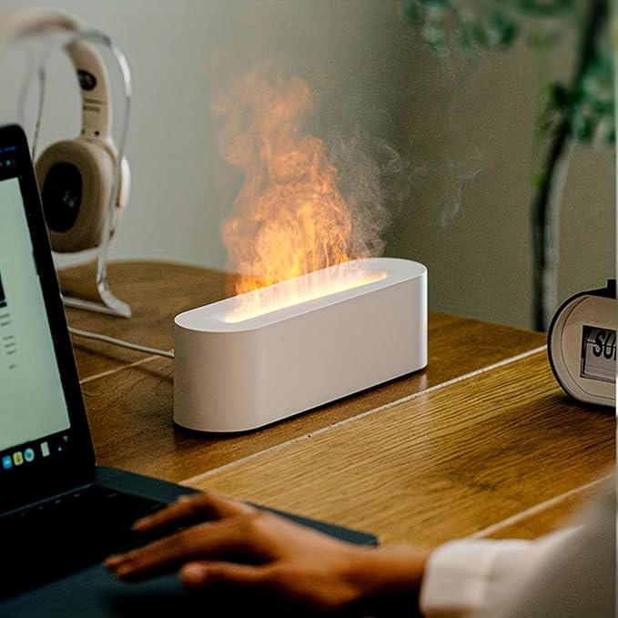 Aromatherapy Essential Oil Diffuser, Timer Off Flame Humidifier, 150ml Capacity - Image 3
