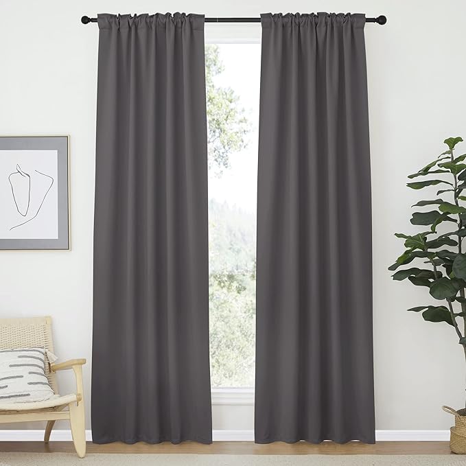 NICETOWN Short Curtain Blackout Panels Window Draperies - Image 2