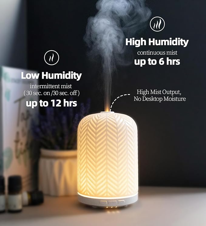 Essential Oil Diffuser – 2.4MHz Ultrasonic Aromatherapy Diffuser, Health Night - Image 8