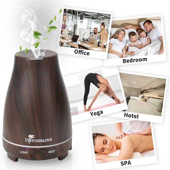 Diffuserlove Essential Oil Diffusers 200ML, Remote Control Aromatherapy Diffuser - Image 6