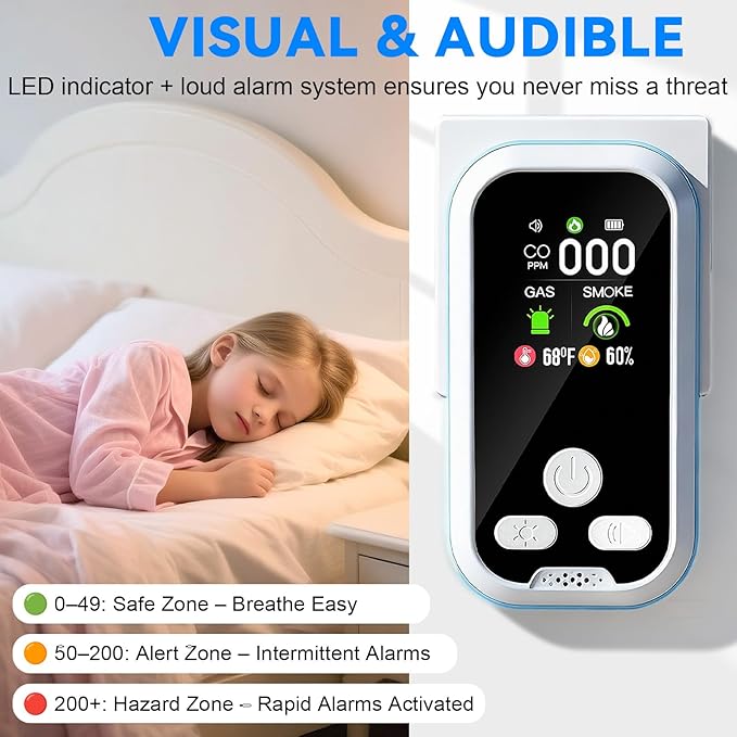 6-in-1 Carbon Monoxide Detector 2 Pack Combo - Image 5