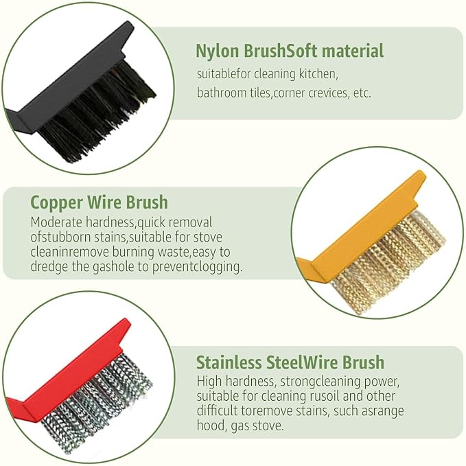 Inmorven 11 Pcs Crevice Cleaning Brush Set, Tight Spaces - Image 3